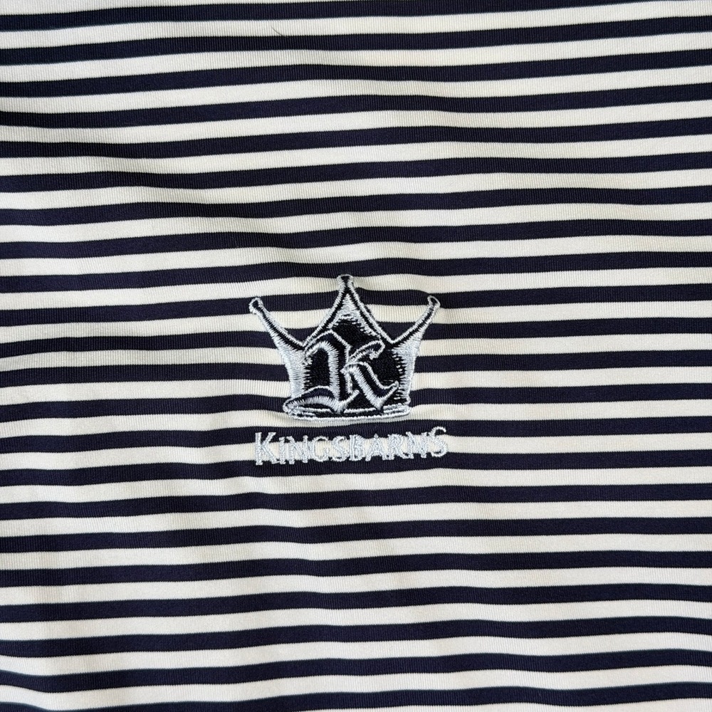 Peter Millar Summer Comfort Kingsbarns Golf Polo Shirt Mens XL Blue White - Picture 5 of 8